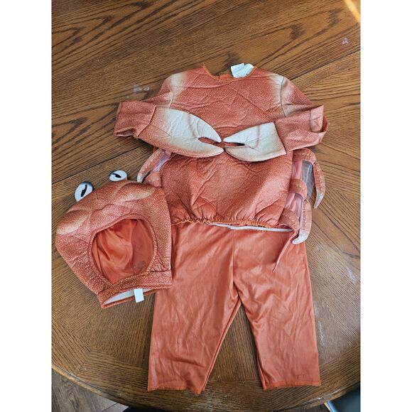 Disney Sebastian The Little Mermaid Costume Size 12-18 months Toddler Complete - Picture 2 of 7